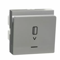 Commande à Carte électronique Unica NU354030 Aluminium 2 Modules Mécanisme Seul