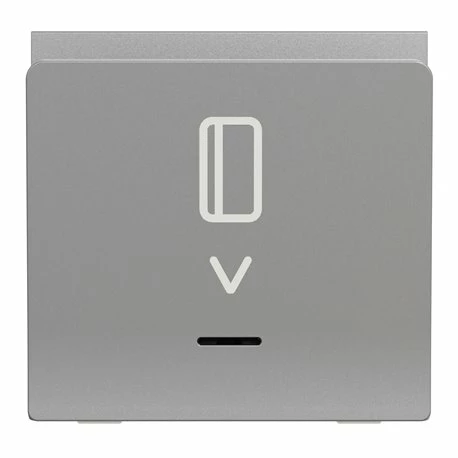 Commande à Carte NO/NF 10A Unica NU328330 Aluminium 2 Modules Mécanisme Seul 6 Commande à Carte NO/NF 10A Unica NU328330 Aluminium 2 Modules Mécanisme Seul – Image 4