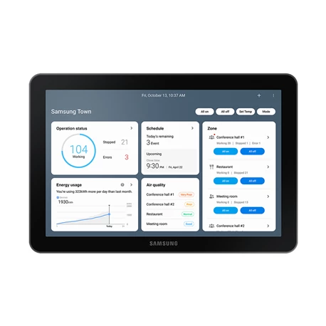Samsung Commande Centralisée Tactile Pour Unités RAC, DVM DVM-S, FJM, BAC, EHS 4 Samsung Commande Centralisée Tactile Pour Unités RAC, DVM DVM-S, FJM, BAC, EHS – Image 2