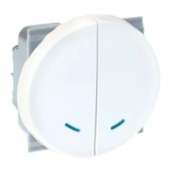 Commande Combiné Poussoir Avec Voyant Blanc