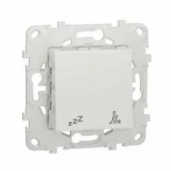 Commande Pour Indicateur De Chambre Hôtel Unica NU521718 Blanc Mécasnime Et Support