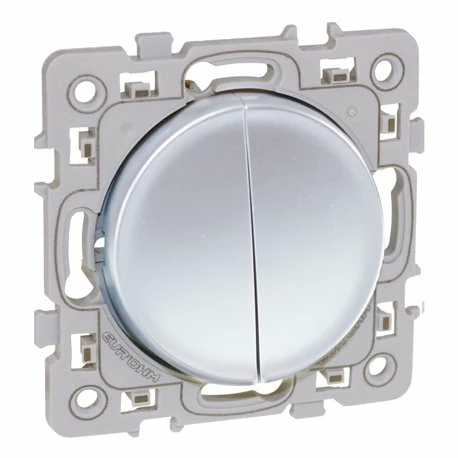 Commande Va Et Vient + Poussoir Silver 3 Commande Va Et Vient + Poussoir Silver