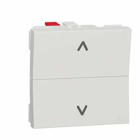 Commande Volet-roulant Double Poussoir Unica NU320718 Blanc 2 Modules Mécanisme Seul 3 Commande Volet-roulant Double Poussoir Unica NU320718 Blanc 2 Modules Mécanisme Seul