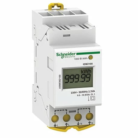 Schneider Electric Compteur D'énergie 63 A Acti9 A9MEM2100 Monophasé 3 Schneider Electric Compteur D'énergie 63 A Acti9 A9MEM2100 Monophasé