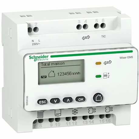 Schneider Electric Compteur D'énergie Des Usages électriques Wiser Energy EER39300 RT2012 3 Schneider Electric Compteur D'énergie Des Usages électriques Wiser Energy EER39300 RT2012