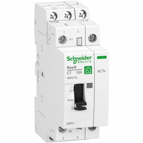 Schneider Electric Contacteur Resi9 XP R9PCTA CT Wiser 2 NO 25 A 3 Schneider Electric Contacteur Resi9 XP R9PCTA CT Wiser 2 NO 25 A