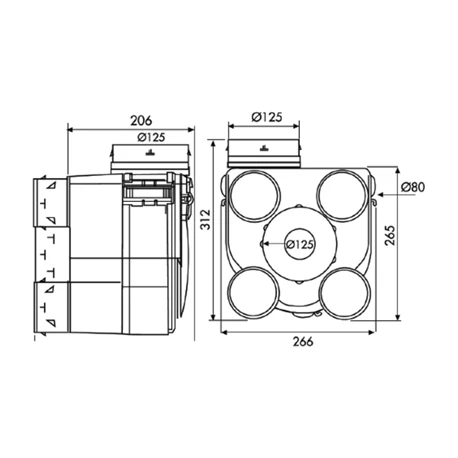 VMC Autoréglable Deco DHU Groupe Seul 4 VMC Autoréglable Deco DHU Groupe Seul – Image 2