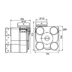 VMC Autoréglable Deco DHU Groupe+bouches 9 VMC Autoréglable Deco DHU Groupe+bouches -Schneider Electric Soldes deco dhu 603116 kit caisson 3