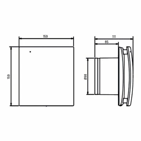 Aérateur Decor Design 100 CHZ 80 M3/h Hygrostat 7 Aérateur Decor Design 100 CHZ 80 M3/h Hygrostat – Image 5