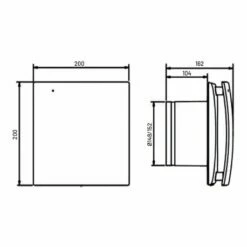 Aérateur Decor Design 300 CHZ 250 M3/h Hygrostat 11 Aérateur Decor Design 300 CHZ 250 M3/h Hygrostat -Schneider Electric Soldes decor design 401455 temporise hygrostat clapet anti retour 4