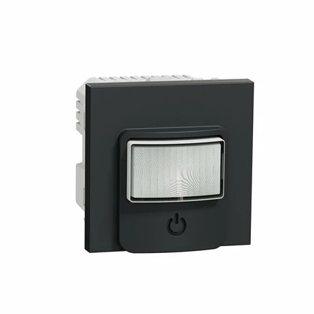 Détecteur De Mouvements + Poussoir 230V 10A Unica NU352554 Anthracite Mécanisme Seul 3 Détecteur De Mouvements + Poussoir 230V 10A Unica NU352554 Anthracite Mécanisme Seul