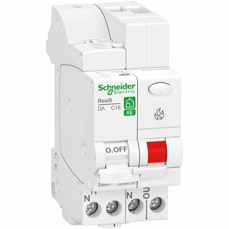 Schneider Electric Disjoncteur Détecteur D'arc Resi9 XE R9ETC616 1P+N 16 A Courbe C 3 Schneider Electric Disjoncteur Détecteur D'arc Resi9 XE R9ETC616 1P+N 16 A Courbe C