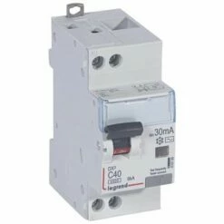 Legrand Disjoncteur Différentiel DX3 4500 - Vis-vis U+N 230V 40A TypeAC 30mA Courbe C 2M