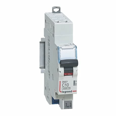 Legrand Disjoncteur DNX3 4500 U+N 230V 10A - 4,5kA Courbe C 1 Module 406782 3 Legrand Disjoncteur DNX3 4500 U+N 230V 10A - 4,5kA Courbe C 1 Module 406782