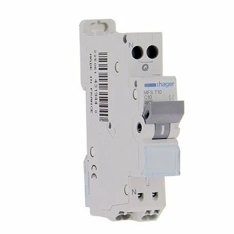 Disjoncteur 1P+N 3kA C-10A Connexion SanVis 1 Module MFS710 3 Disjoncteur 1P+N 3kA C-10A Connexion SanVis 1 Module MFS710