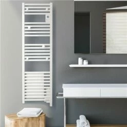 Atlantic Sèche Serviette électrique Doris Étroit 500 Watts, Blanc Brillant 8 Atlantic Sèche Serviette électrique Doris Étroit 500 Watts, Blanc Brillant -Schneider Electric Soldes doris etroit 851135 sans soufflerie blanc brillant 1500 watts 2