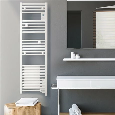 Atlantic Sèche Serviette électrique Doris Étroit 500 Watts, Blanc Brillant 5 Atlantic Sèche Serviette électrique Doris Étroit 500 Watts, Blanc Brillant – Image 3