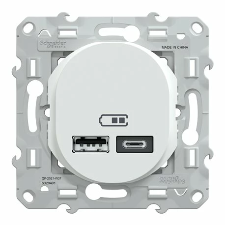 Double Chargeur USB A+C 12W Ovalis S320401 Blanc 9 Double Chargeur USB A+C 12W Ovalis S320401 Blanc – Image 7