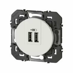 Double Chargeur USB Type-A Dooxie 3A 15W Finition Blanc 600343 7 Double Chargeur USB Type-A Dooxie 3A 15W Finition Blanc 600343 -Schneider Electric Soldes double chargeur usb type a dooxie 3a 15w finition blanc600343 2