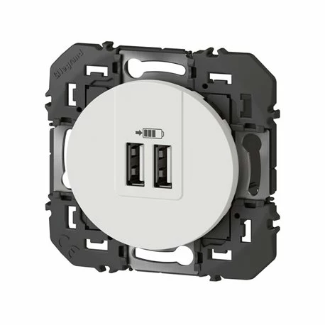 Double Chargeur USB Type-A Dooxie 3A 15W Finition Blanc 600343 5 Double Chargeur USB Type-A Dooxie 3A 15W Finition Blanc 600343 – Image 3