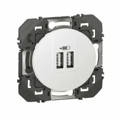 Double Chargeur USB Type-A Dooxie 3A 15W Finition Blanc 600343