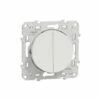 Double Poussoir Avec Fonction STOP Pour Volets-roulants Odace S520227 Blanc Brillant -Schneider Electric Soldes double poussoir avec fonction stop pour volets roulants odace s520227 blanc brillant