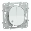 Double Va-et-vient 3x2 Bornes Auto Ovalis S300214 Blanc Antibactérien 1 Double Va-et-vient 3x2 Bornes Auto Ovalis S300214 Blanc Antibactérien -Schneider Electric Soldes double va et vient 3x2 bornes auto ovalis s300214 blanc antibacterien