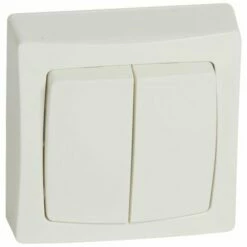 Legrand Double Va-et-vient Appareillage Saillie Complet Blanc 086020