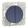 Double Va-et-vient Odace S550214 Bleu Cobalt 2 Double Va-et-vient Odace S550214 Bleu Cobalt -Schneider Electric Soldes double va et vient odace s550214 bleu cobalt