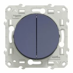 Double Va-et-vient Odace S550214 Bleu Cobalt 12 Double Va-et-vient Odace S550214 Bleu Cobalt -Schneider Electric Soldes double va et vient odace s550214 bleu cobalt 2