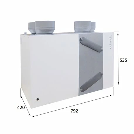 Atlantic VMC Double Flux Duocosy HR Haut Rendement 4 Atlantic VMC Double Flux Duocosy HR Haut Rendement – Image 2