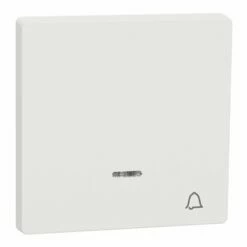 Schneider Electric Enjoliveur Pour Commande Simple Voyant Et Picto Carillon D-Life MTN3325-6037 Blanc Nordic Mat