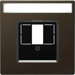 Schneider Electric Enjoliveur Pour Prise Connectée Multimédia Porte-étiquette D-Life MTN4250-6052 Mocca