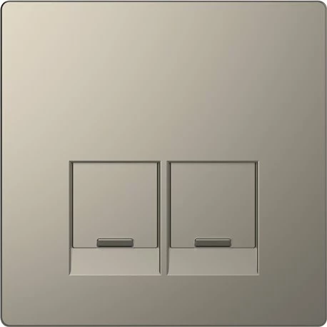 Schneider Electric Enjoliveur Pour Prise Double RJ45 Actassi S-One D-Life MTN4572-6050 Nickel 3 Schneider Electric Enjoliveur Pour Prise Double RJ45 Actassi S-One D-Life MTN4572-6050 Nickel