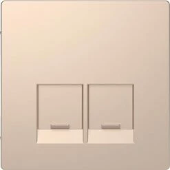 Schneider Electric Enjoliveur Pour Prise Double RJ45 Actassi S-One D-Life MTN4572-6051 Champagne