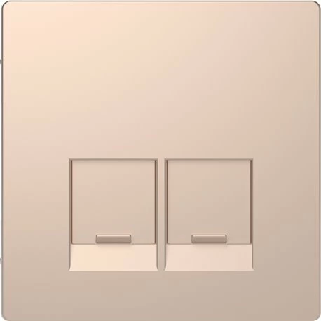 Schneider Electric Enjoliveur Pour Prise Double RJ45 Actassi S-One D-Life MTN4572-6051 Champagne 3 Schneider Electric Enjoliveur Pour Prise Double RJ45 Actassi S-One D-Life MTN4572-6051 Champagne