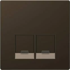 Schneider Electric Enjoliveur Pour Prise Double RJ45 Actassi S-One D-Life MTN4572-6052 Mocca