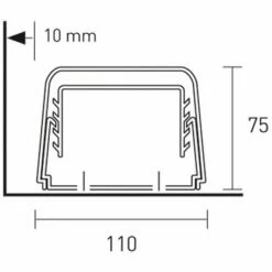 Goulotte 1212BCF Ivoire 110x75 Mm 7 Goulotte 1212BCF Ivoire 110x75 Mm -Schneider Electric Soldes goulotte 1212bcf ivoire 110x75 3