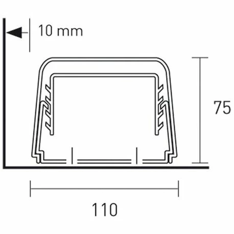 Goulotte 1212BCF Ivoire 110x75 Mm 5 Goulotte 1212BCF Ivoire 110x75 Mm – Image 3