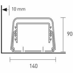 Goulotte 1412BCF Ivoire 140x90 Mm 7 Goulotte 1412BCF Ivoire 140x90 Mm -Schneider Electric Soldes goulotte 1412bcf ivoire 140x90 3