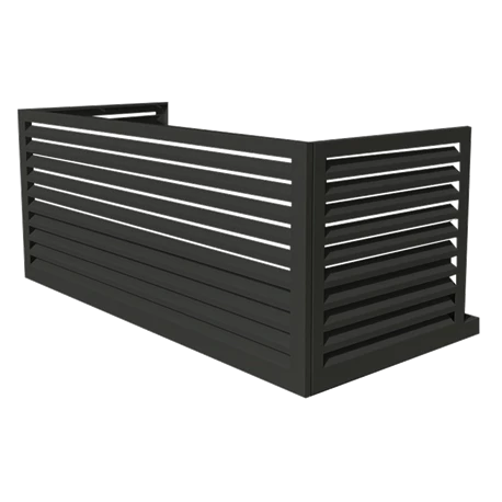 Habillage Groupe Extérieur Cache-clim Aluminium Anthracite Taille XXL-option 3 Habillage Groupe Extérieur Cache-clim Aluminium Anthracite Taille XXL-option