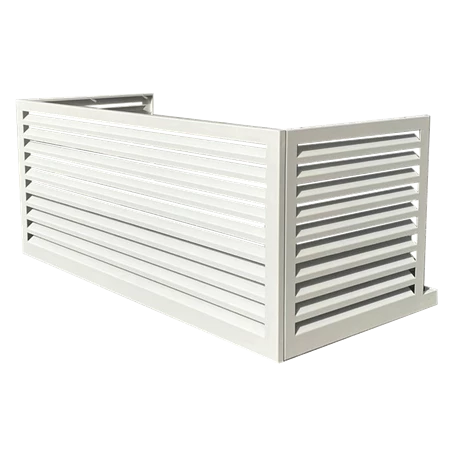 Habillage Groupe Extérieur Cache-clim Aluminium Blanc Taille XXL-option 3 Habillage Groupe Extérieur Cache-clim Aluminium Blanc Taille XXL-option