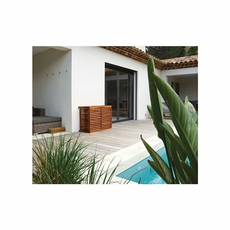 Habillage Groupe Extérieur Cache-clim Bois Taille M 4 Habillage Groupe Extérieur Cache-clim Bois Taille M – Image 2