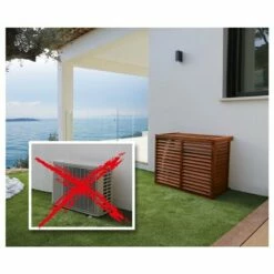 Habillage Groupe Extérieur Cache-clim Bois Taille M 14 Habillage Groupe Extérieur Cache-clim Bois Taille M -Schneider Electric Soldes habillage groupe exterieur cache clim bois taille m 4