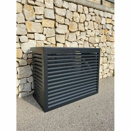 Habillage Groupe Extérieur Cache-clim Aluminium Anthracite Taille S 6 Habillage Groupe Extérieur Cache-clim Aluminium Anthracite Taille S – Image 4