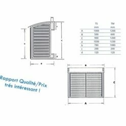 Habillage Pour Unités Extérieures CACHECLIMTS Acier 950x750x475 Mm -Schneider Electric Soldes habillage pour unites exterieures cacheclimts acier 950x750x475 mm 1