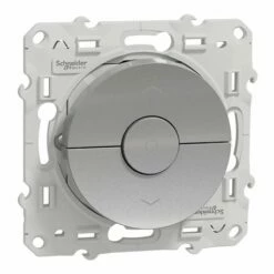 Interrupteur 3 Boutons Pour Volets Roulants Odace S530208 Aluminium