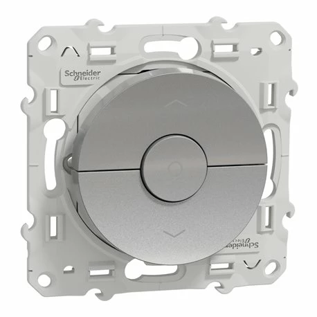 Interrupteur 3 Boutons Pour Volets Roulants Odace S530208 Aluminium 3 Interrupteur 3 Boutons Pour Volets Roulants Odace S530208 Aluminium