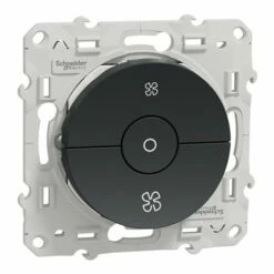 Interrupteur 3 Positions VMC Avec Arrêt Odace S540243 Anthracite