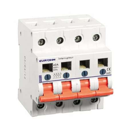 Interrupteur 4P 40A 4 Modules 3 Interrupteur 4P 40A 4 Modules